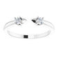 2-Stone Open Shank Diamond Ring
