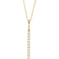 Natural Diamond Vertical Bar Necklace