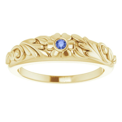 Accented Floral Ring