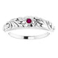 Accented Floral Ring