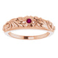 Accented Floral Ring