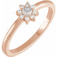 Gemstone and .07 CTW Natural Diamond Accented Halo-Style Ring