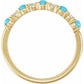 Gemstone Diamond Accented Ring