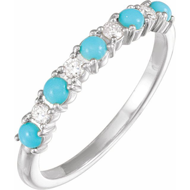 Gemstone Diamond Accented Ring