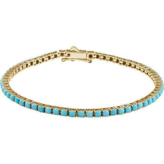 Turquoise Line Bracelet