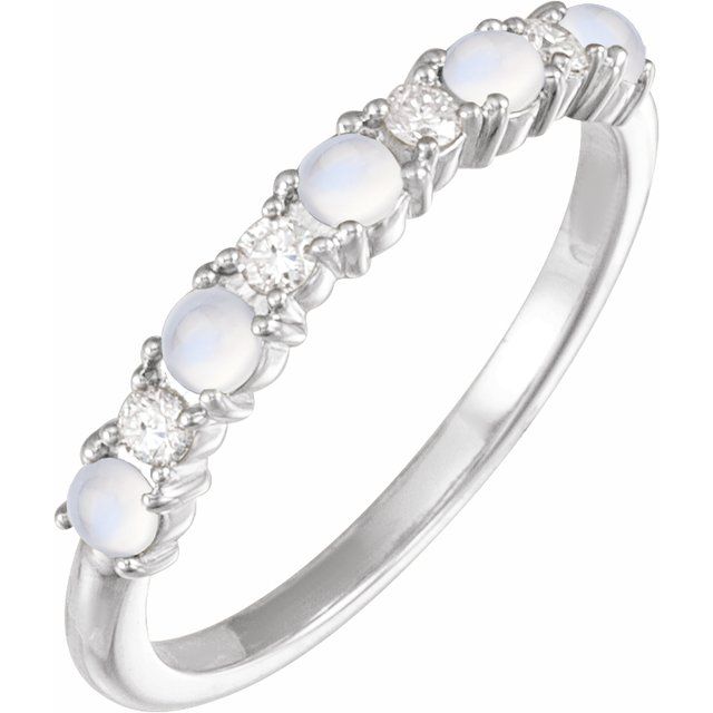 Gemstone Diamond Accented Ring