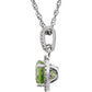Halo Birthstone Necklace