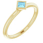 Stackable Bezel-Set Ring