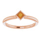 Stackable Bezel-Set Ring
