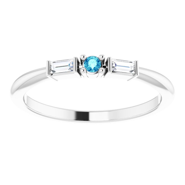Stackable Three-Stone Ring