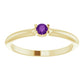 Stackable Dainty Gemstone Ring