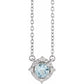 Halo Birthstone Necklace