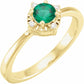 Halo Birthstone Ring