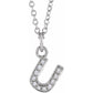 Diamond Petite Initial Necklace T-Z