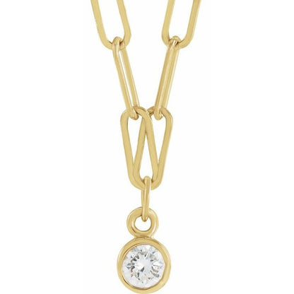 Bezel-Set Necklace