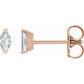 Marquise Solitaire V-Prong Stud Earrings